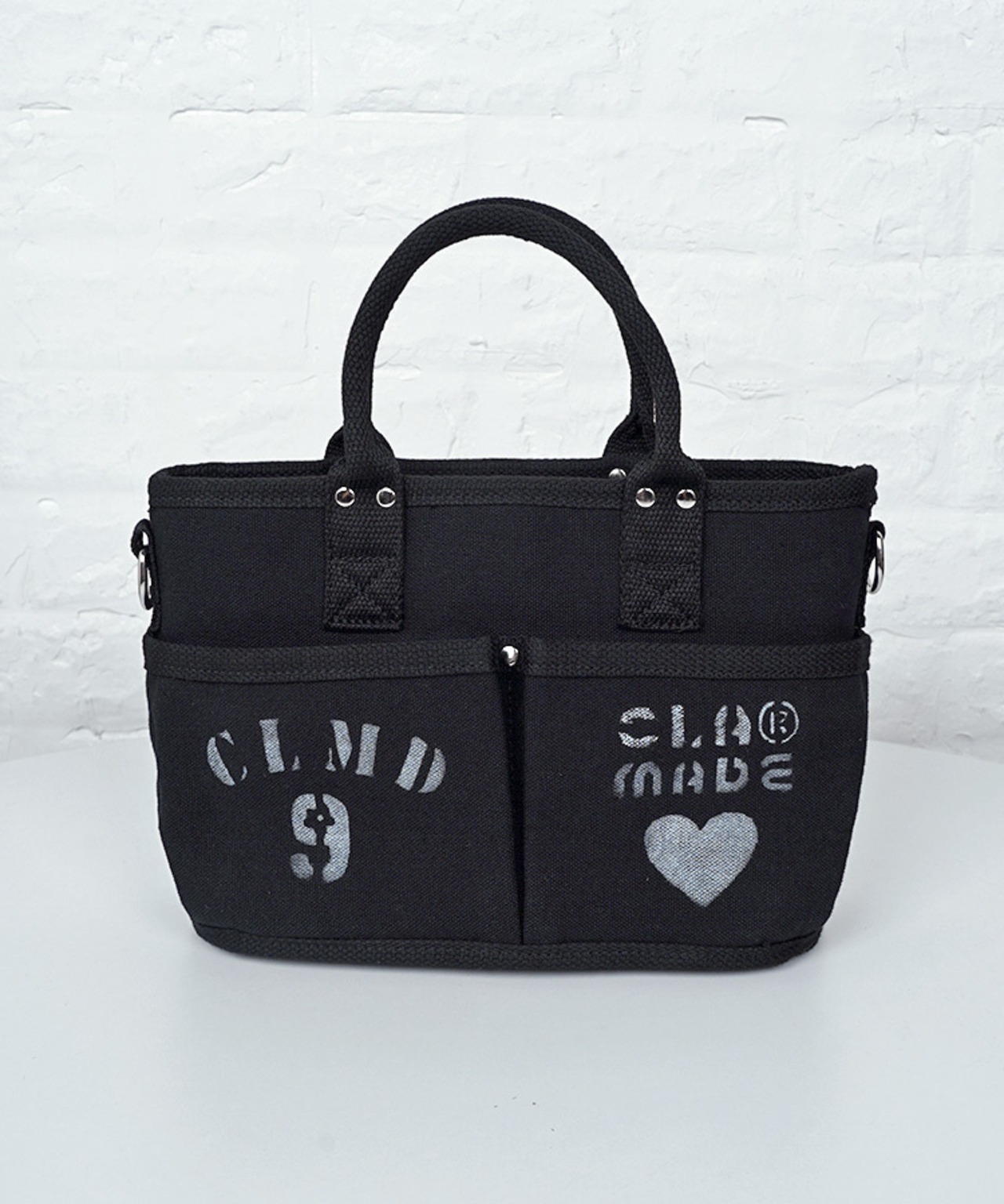 【直営限定ITEM】-TYPE E- パッチ×ペイントコンパクト3wayバッグ (BLACK)　CQ-49501H
