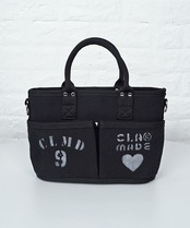【直営限定ITEM】-TYPE E- パッチ×ペイントコンパクト3wayバッグ (BLACK)　CQ-49501H
