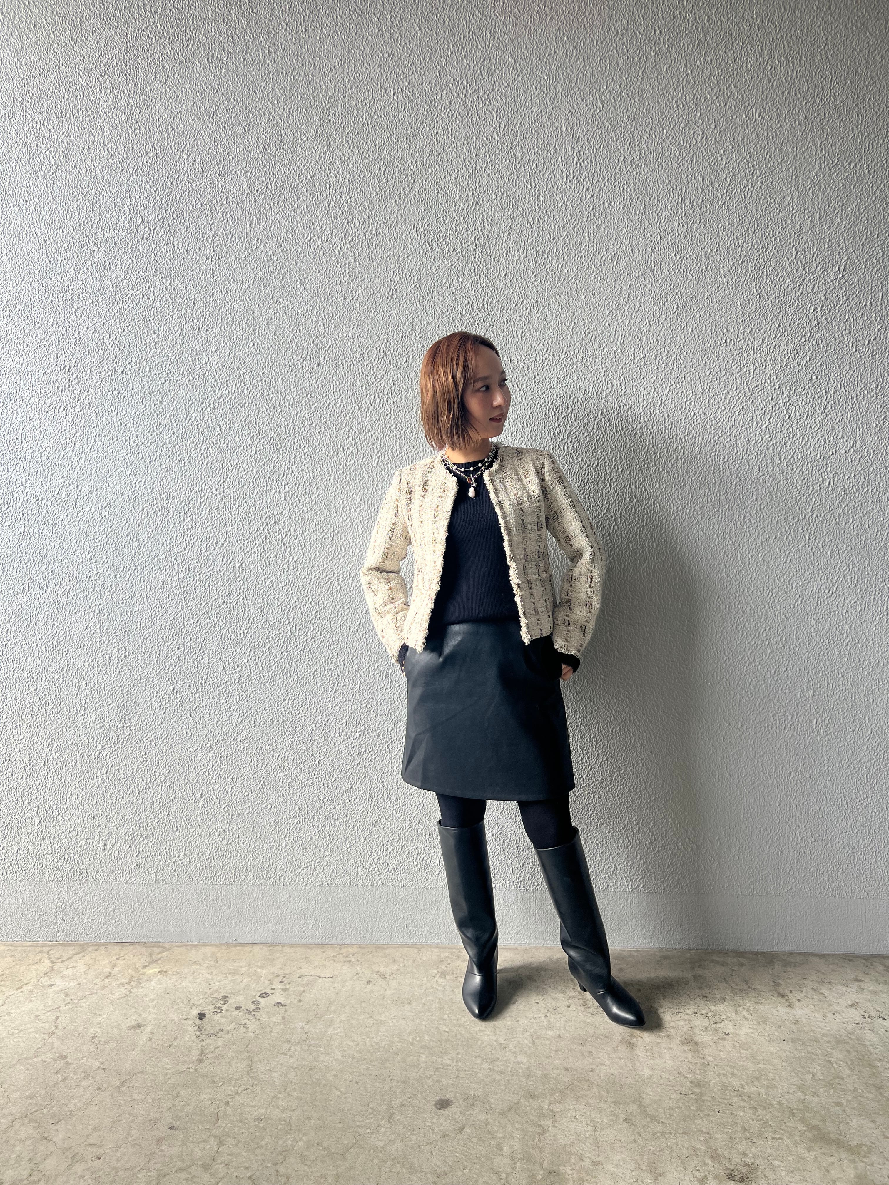 【anana】セットアップ可ラメツイードジャケット a79-032