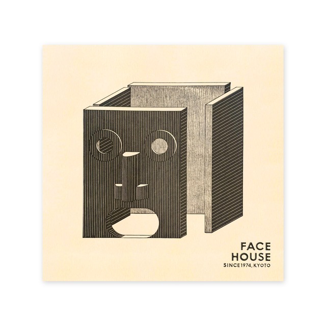 FACE HOUSE_LETTER PRESS POSTCARD
