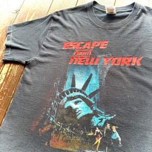00's  Movie T-Shirt 〝ESCAPE FROM from New York〟 Cotton 100% T-Shirt  / Size　MEDIUM