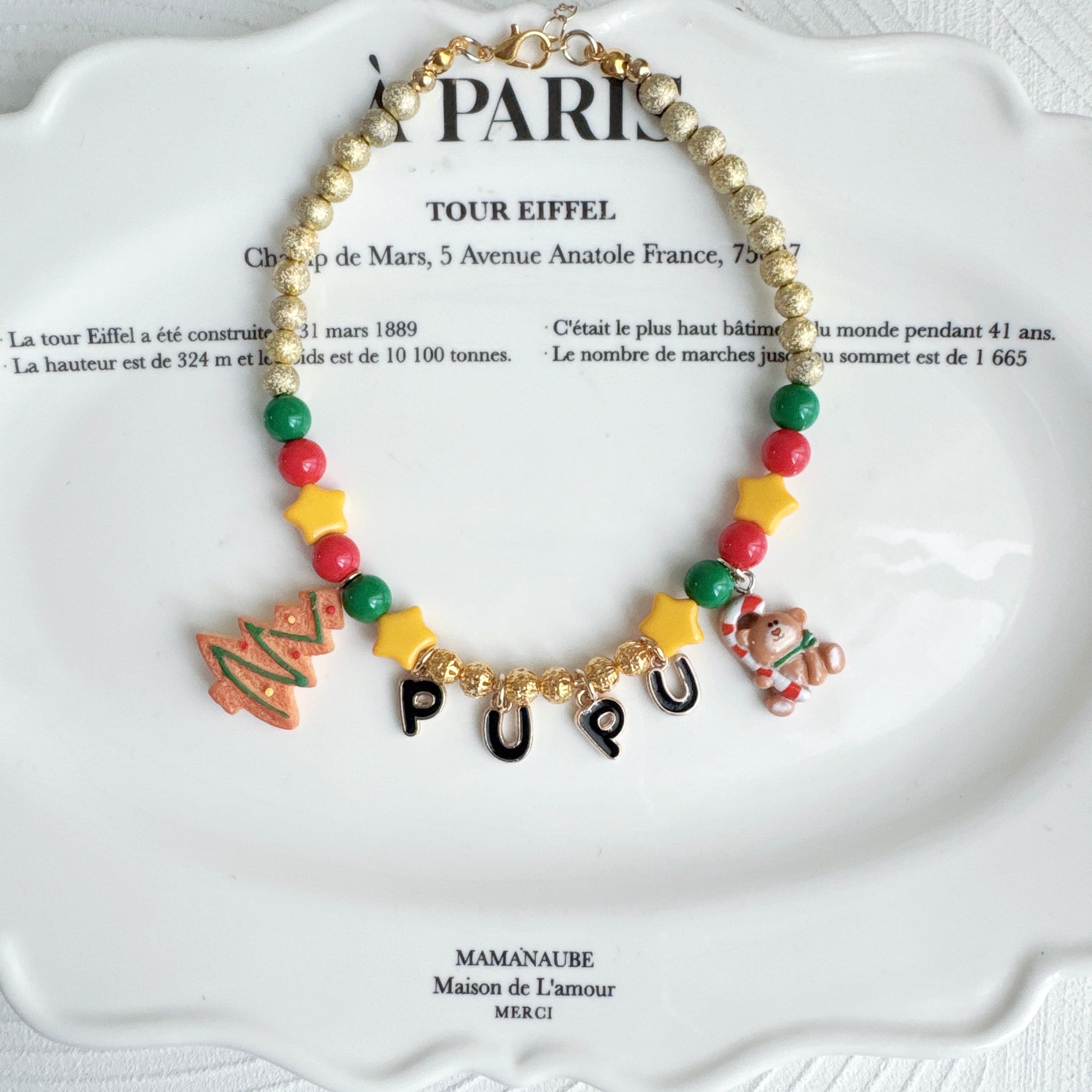 クリスマス*ベアお名前ネックレス