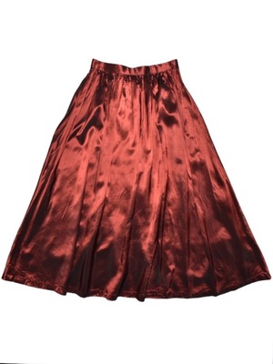DoReMi Unique Series – Wine Red Glossy Flare Skirt