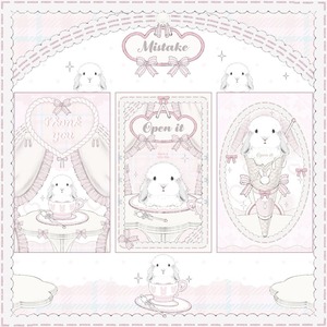 SB10 Still-Beautiful【bunny 1】封印 封緘 シール フレークシール 30枚