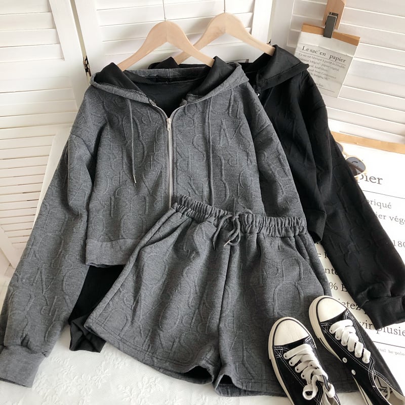 サイコバニー ショートパンツ&フード付きパーカーセット set】絶対欲しい!ファッションセットアップフード付きパーカー
