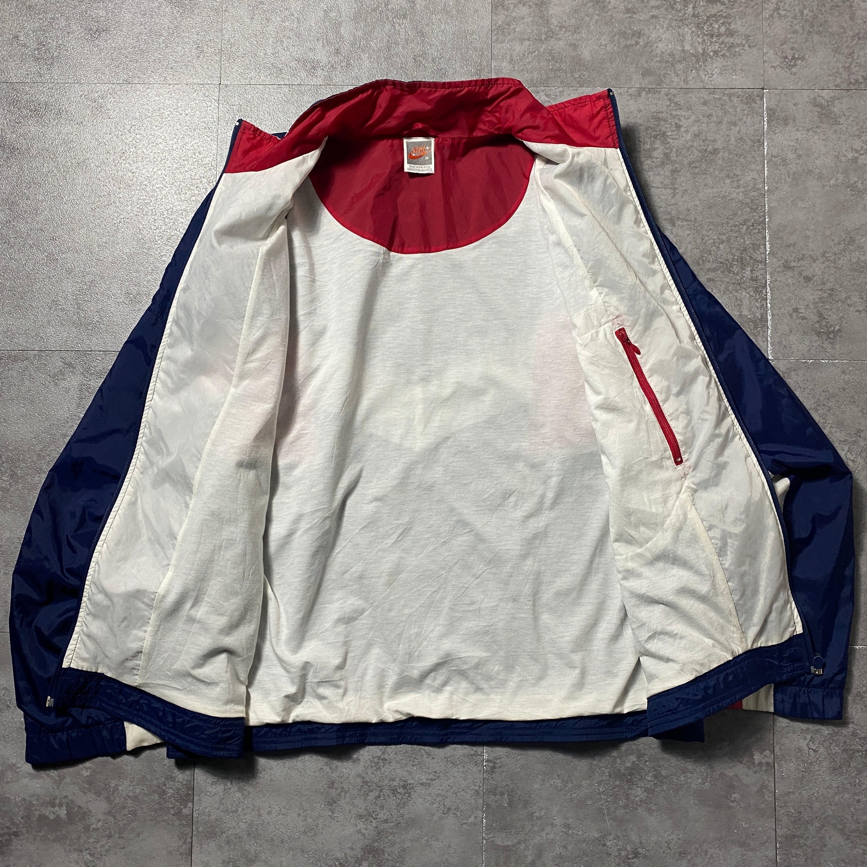 90's NIKE ナイキ スウォッシュ 刺繍ワンポイント クレイジーパターン