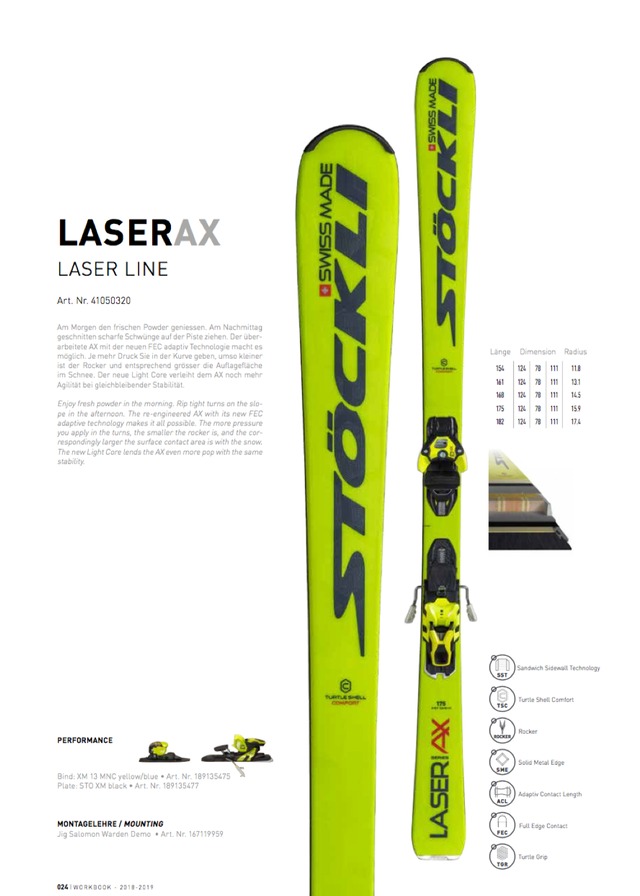 18'-19'｜LASER AX / XM13 yellow/blue C90