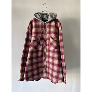 Shadow check quilting parka