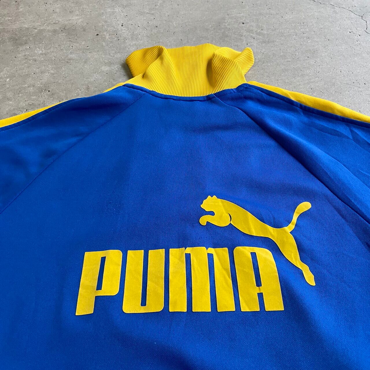 PUMAプーマトラックジャケット黄色青スウェーデン代表ジャージ