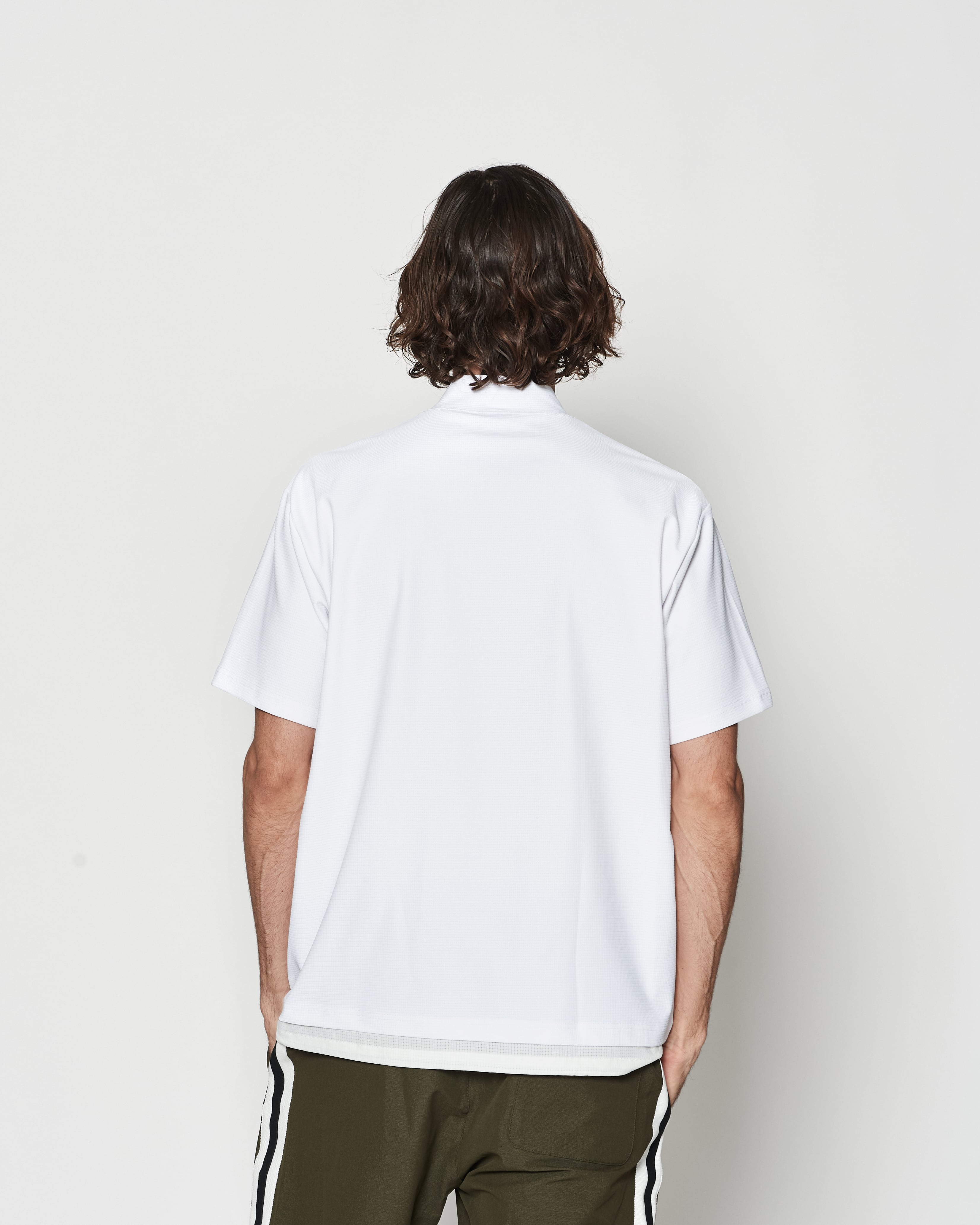 muta MARINE × ACANTHUS メッシュモックネックTシャツ | ACANTHUS