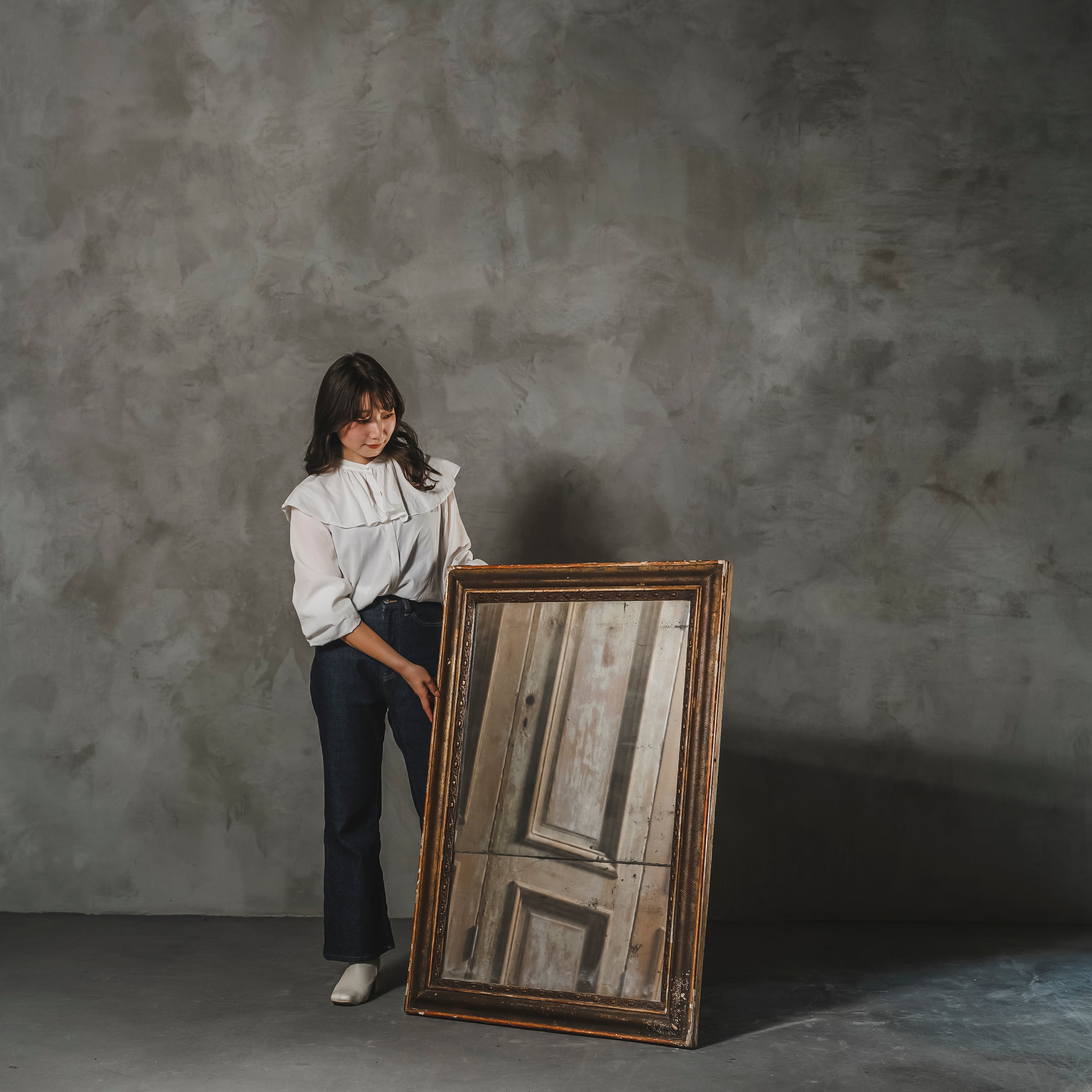 ミラー/フレンチミラー/アンティークミラー/店舗什器/鏡//フランス/ディスプレイ/スタジオ