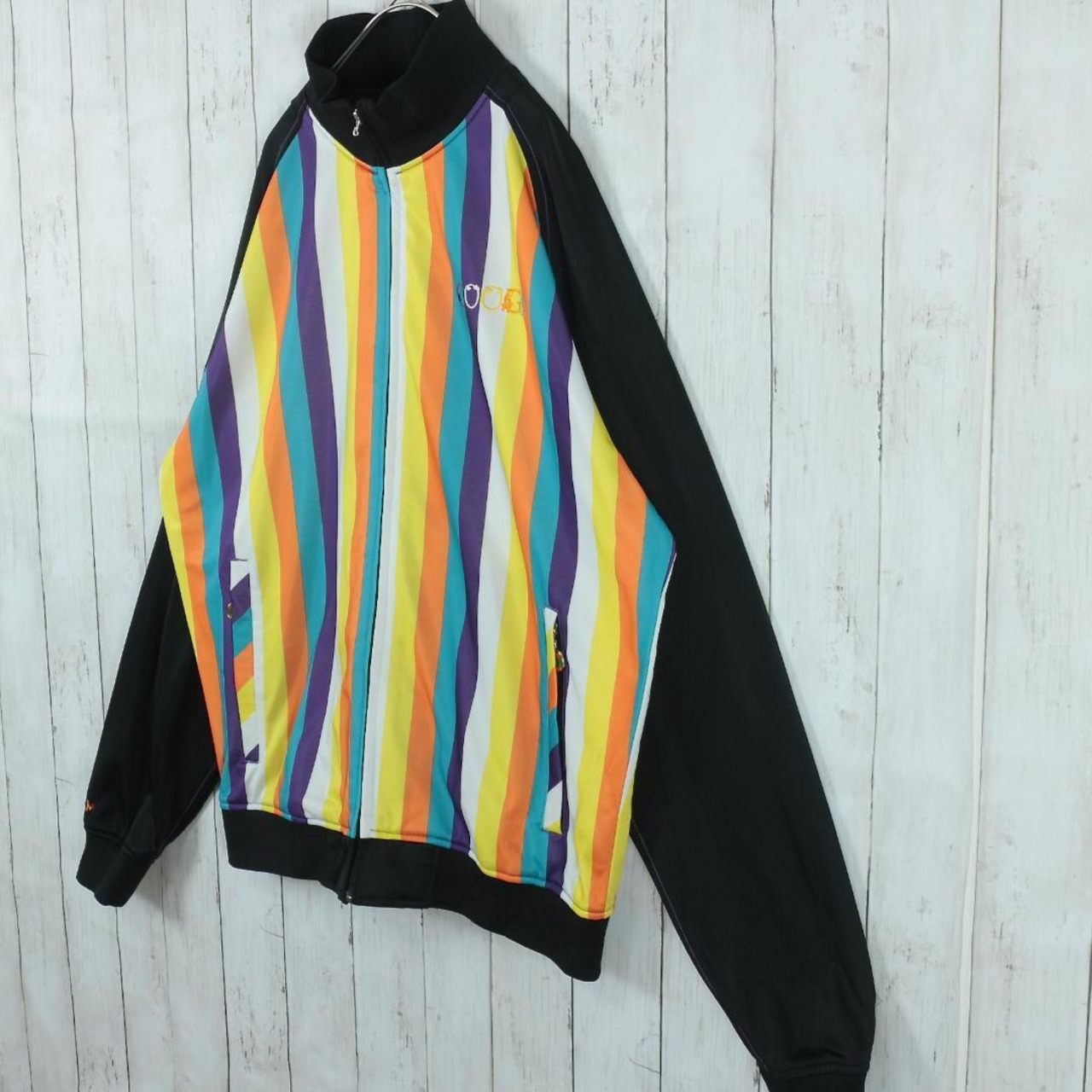 COOGI クージー トラックジャケット L ジャージ ストライプ 刺繍ロゴ 