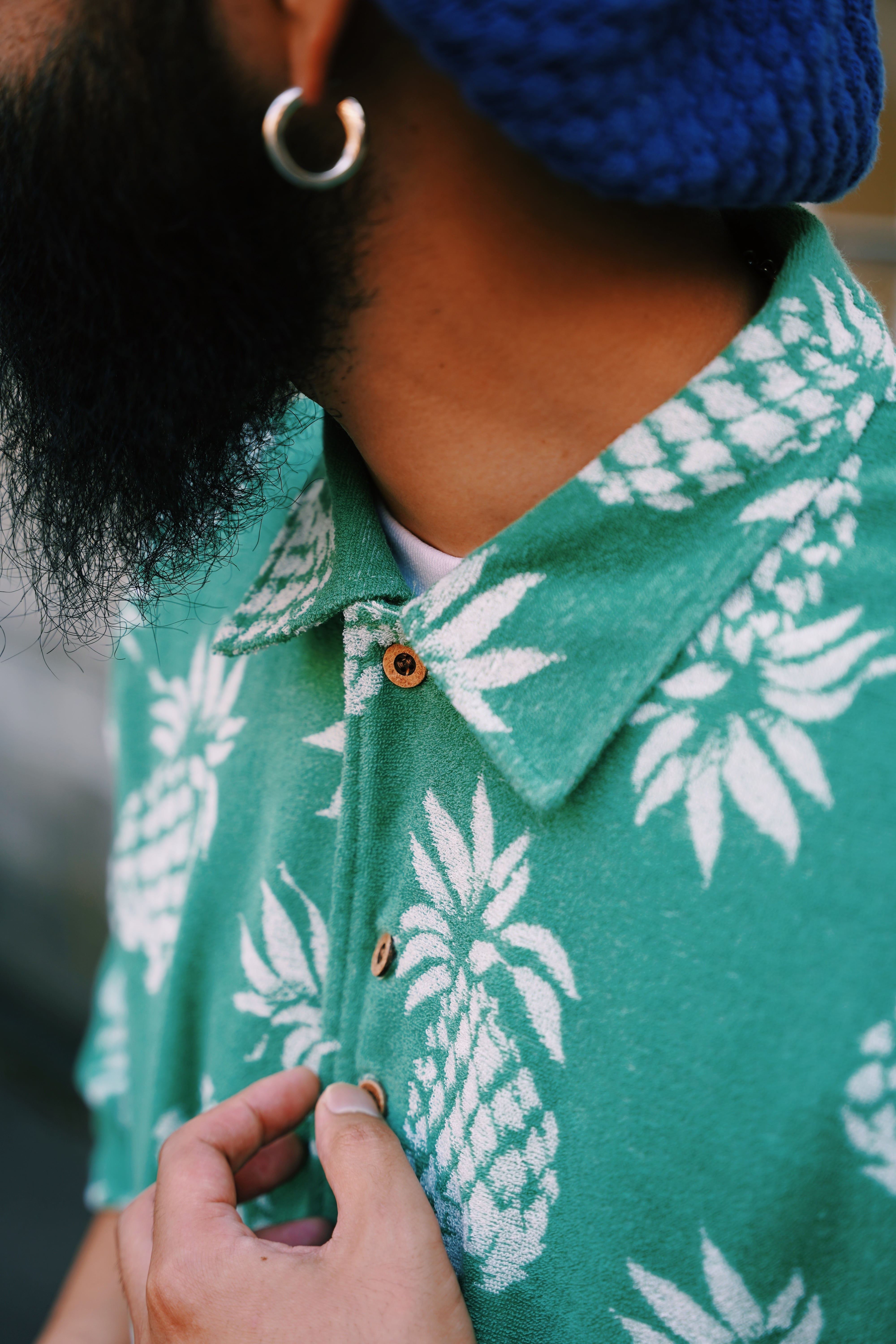 MM Pineapple Shirt GRN | BEARD ROOM