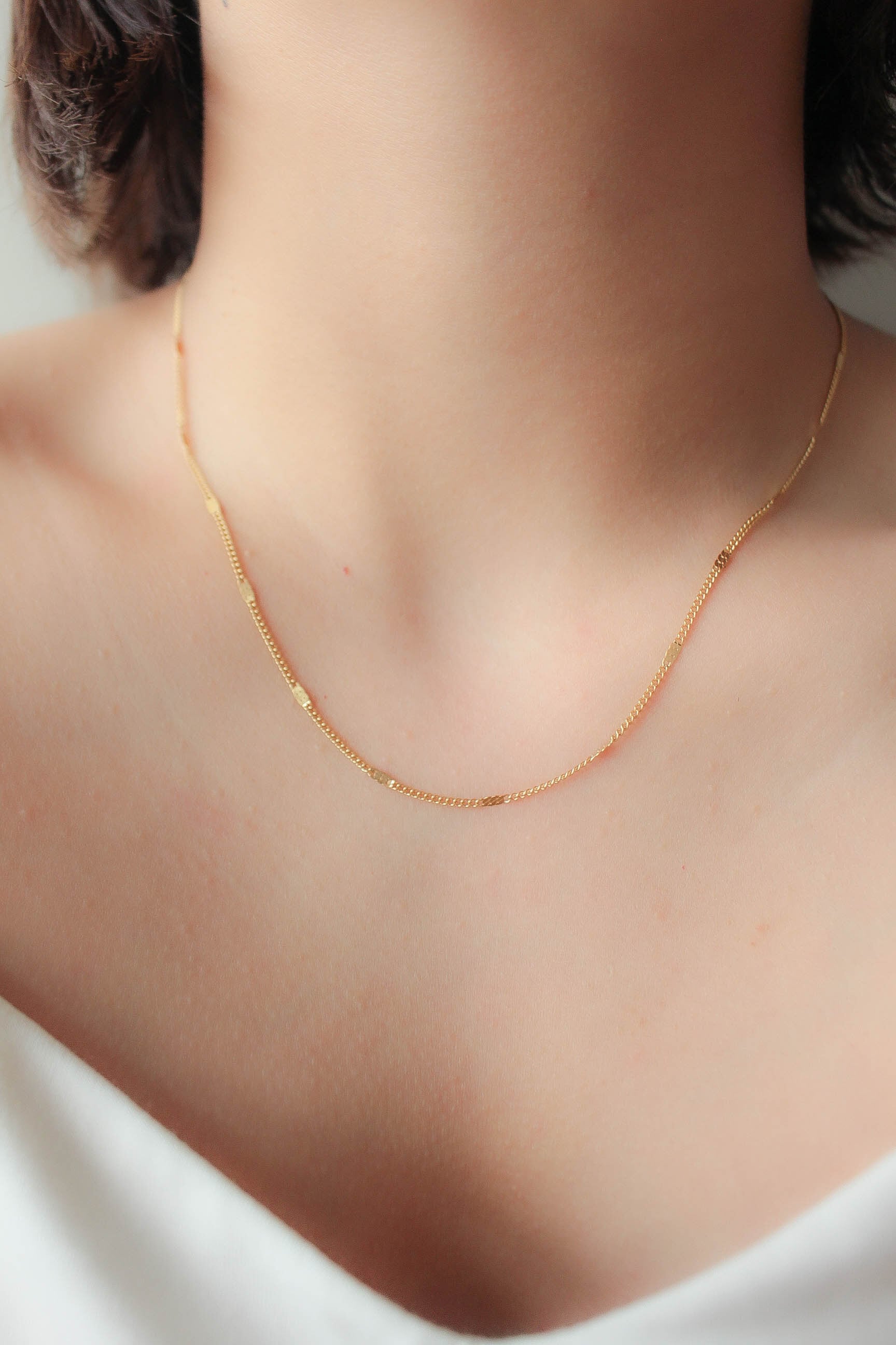 Flat Parts Necklace | ebine(エビネ)|金属アレルギー対応アクセサリー