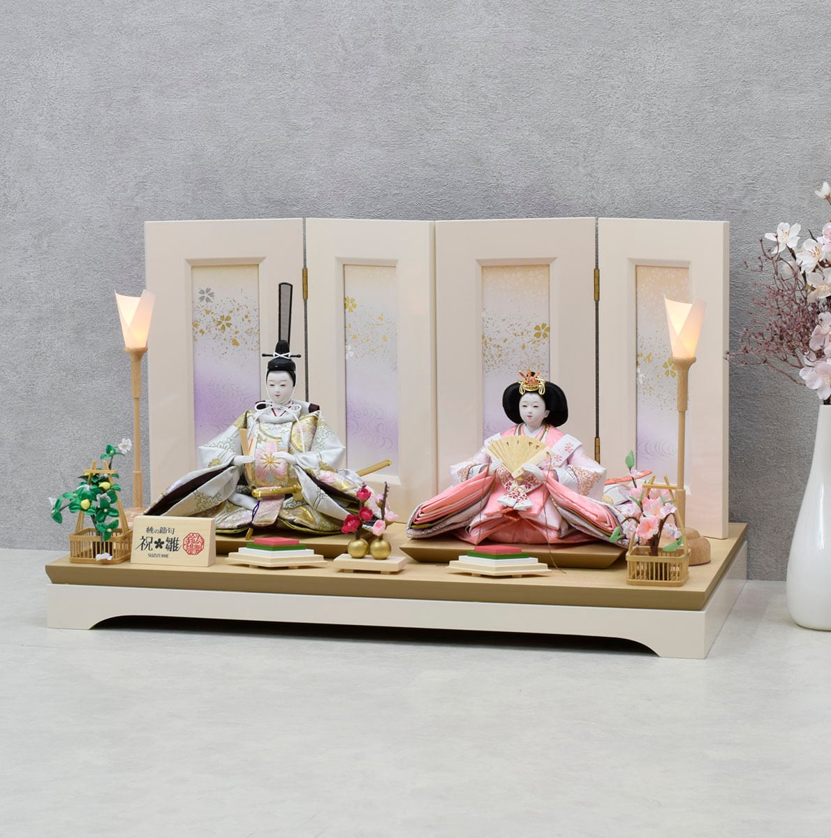 雛人形 親王飾り【桜しずく】おしゃれ｜モダン｜今どき| おすすめ