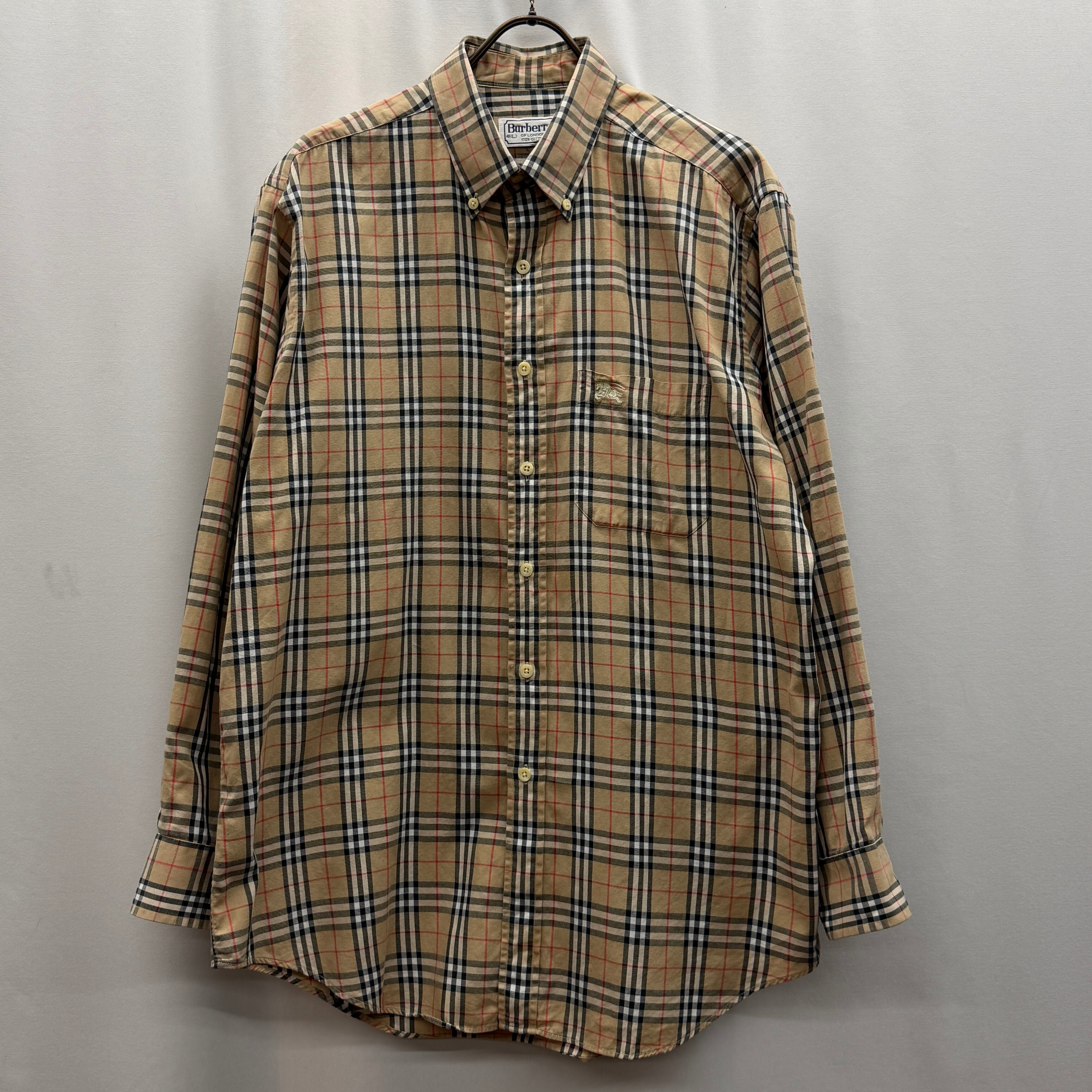 BURBERRYS】 90s shirt バーバリー シャツ チェック ノバチェック | no
