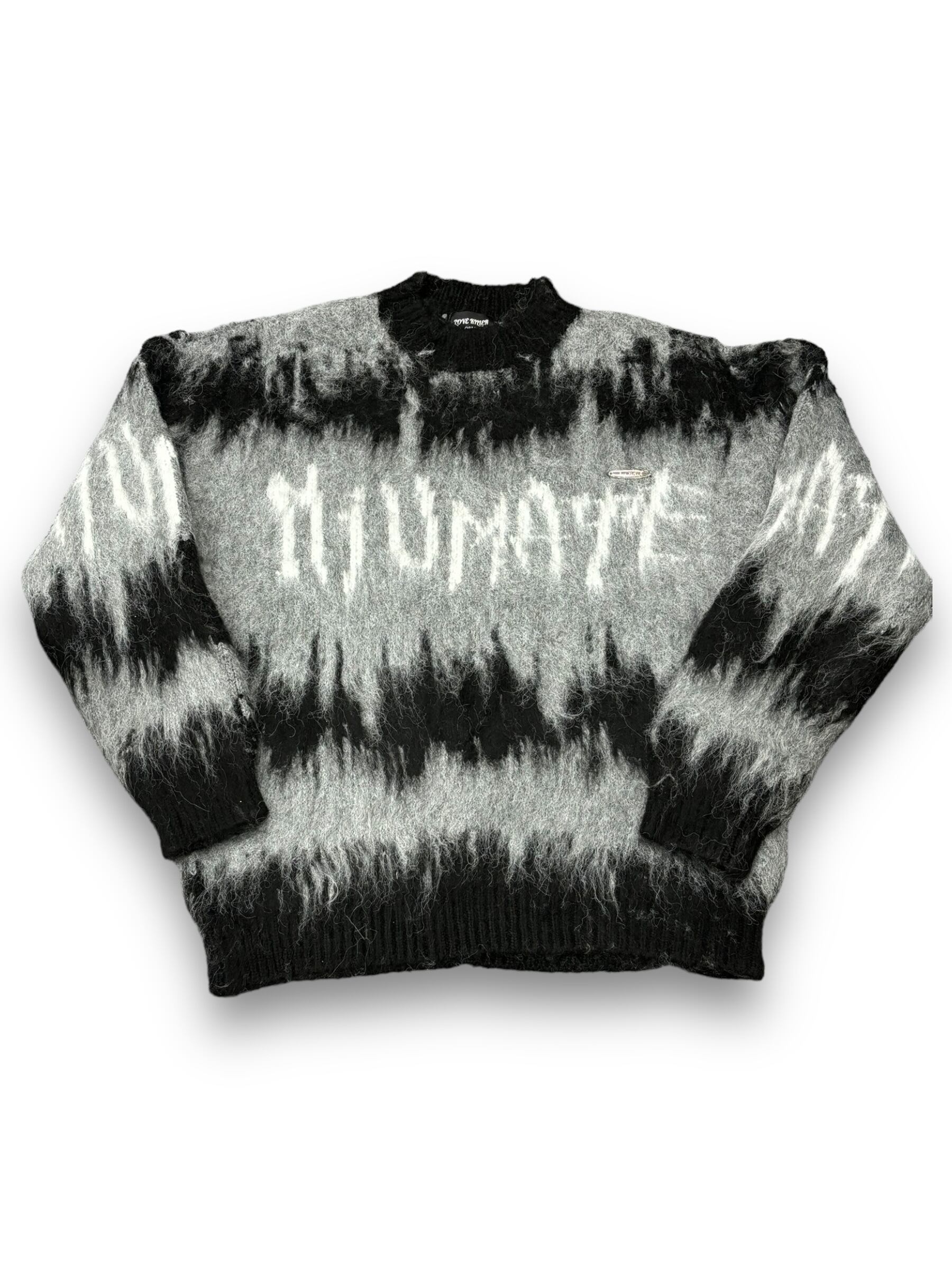 【PLANET STUDIO】logo mohair knit