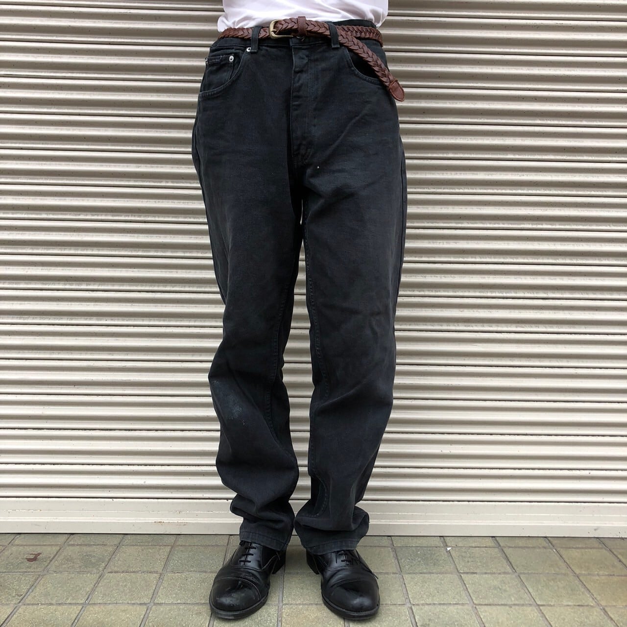 90s Calvin Klein Jeans カルバンクライン ブラックデニム パンツ 黒 