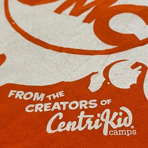 【USA古着】centrikid camp バックプリント ロゴ Tシャツ ビッグサイズ オレンジ US古着 アメリカ古着
