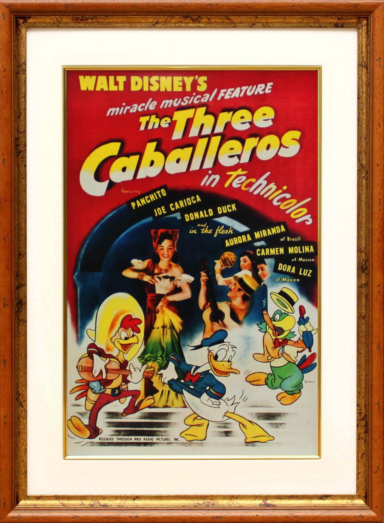ディズニー テーマパーク ウォルト ディズニー 三人の騎士 展示用フック付ポスター ディズニー絵画 ポスター