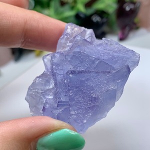 43.幻想的な色合い☆ヤオガンシャン産・パープルフローライト原石
