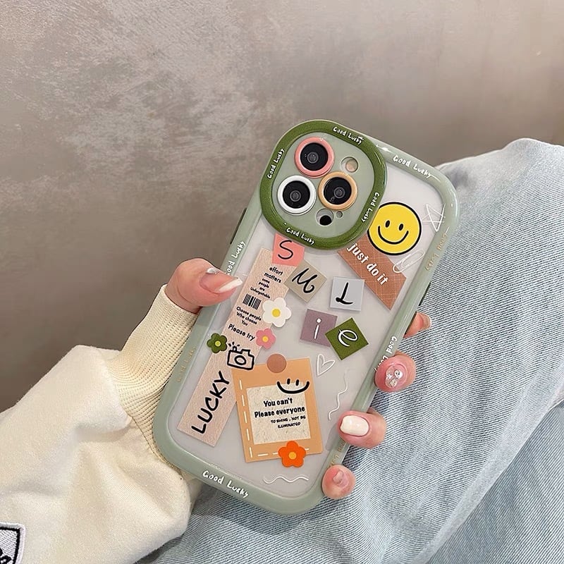 iPhoneケース iPhone14 iPhone13 にこちゃん スマイル ステッカー 英字 英語 かわいい スマホケース おしゃれ 韓国 2416 iPhoneケースと水着のお店 Beach Style COCO スマホカバー iphone11pro ケース 韓国 ステッカー ロゴ にこちゃん