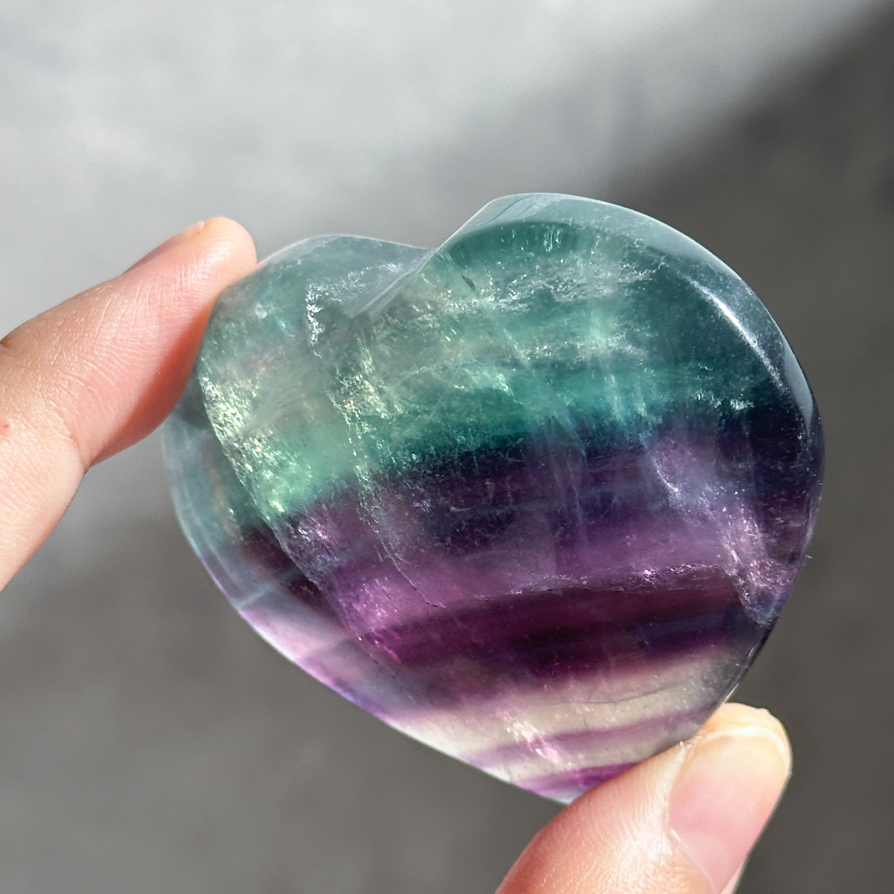 レインボーフローライト レインボーフローライト ハート31◇ Rainbow Fluorite ◇天然石・鉱物