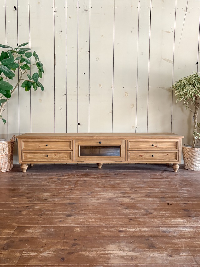 オールドパイン家具風テレビボード (アンティークローボード・オーダーメイド家具)W1500〜1800