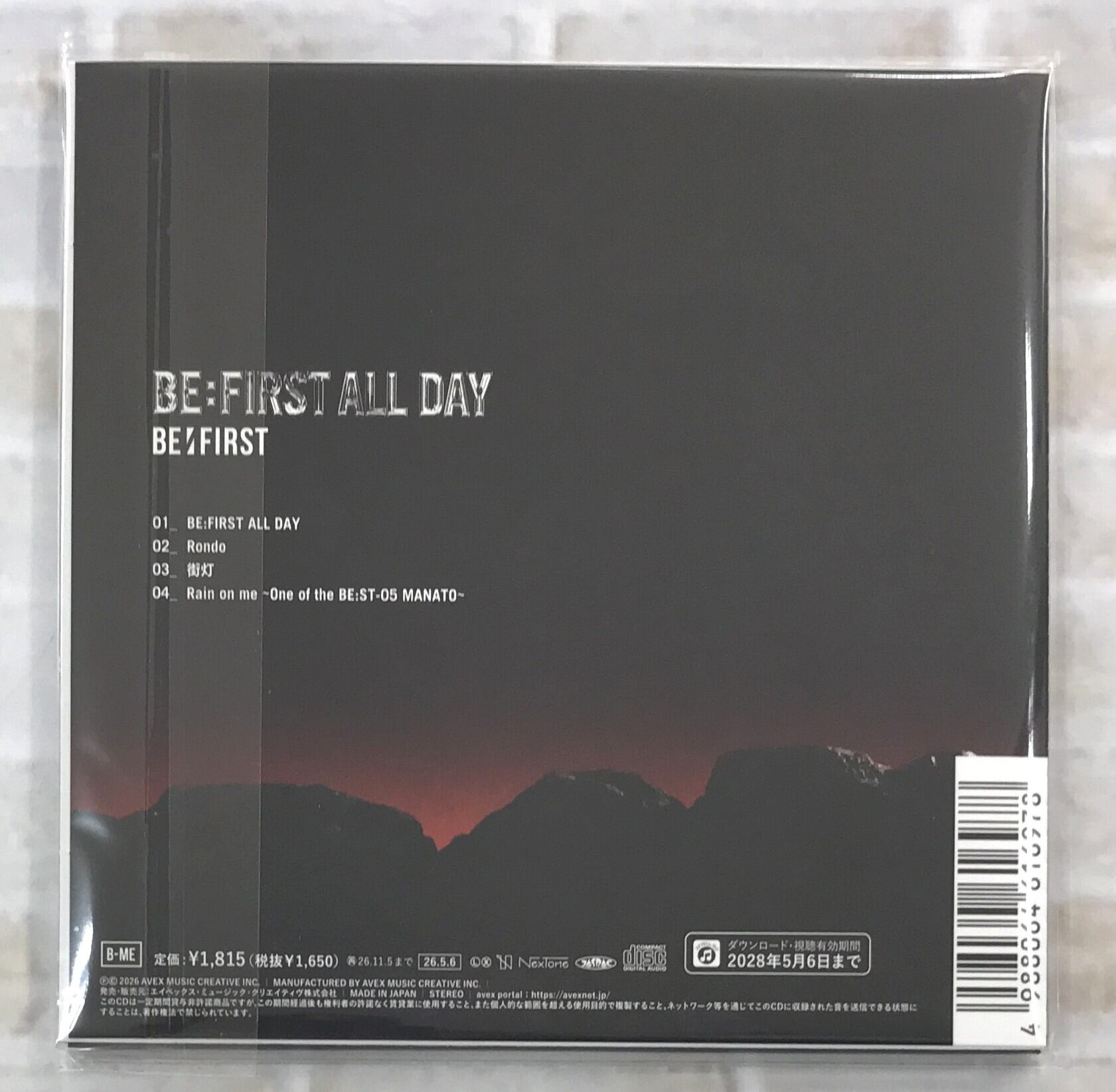 BE：FIRST / BE：FIRST ALL DAY / 通常盤 (CD) | 最北のCDショップ