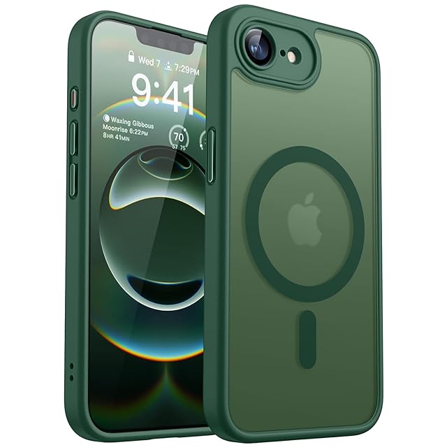 CANSHN iPhone 16e 用 ケース 【Magsafe対応・カメラ全面保護】 耐衝撃