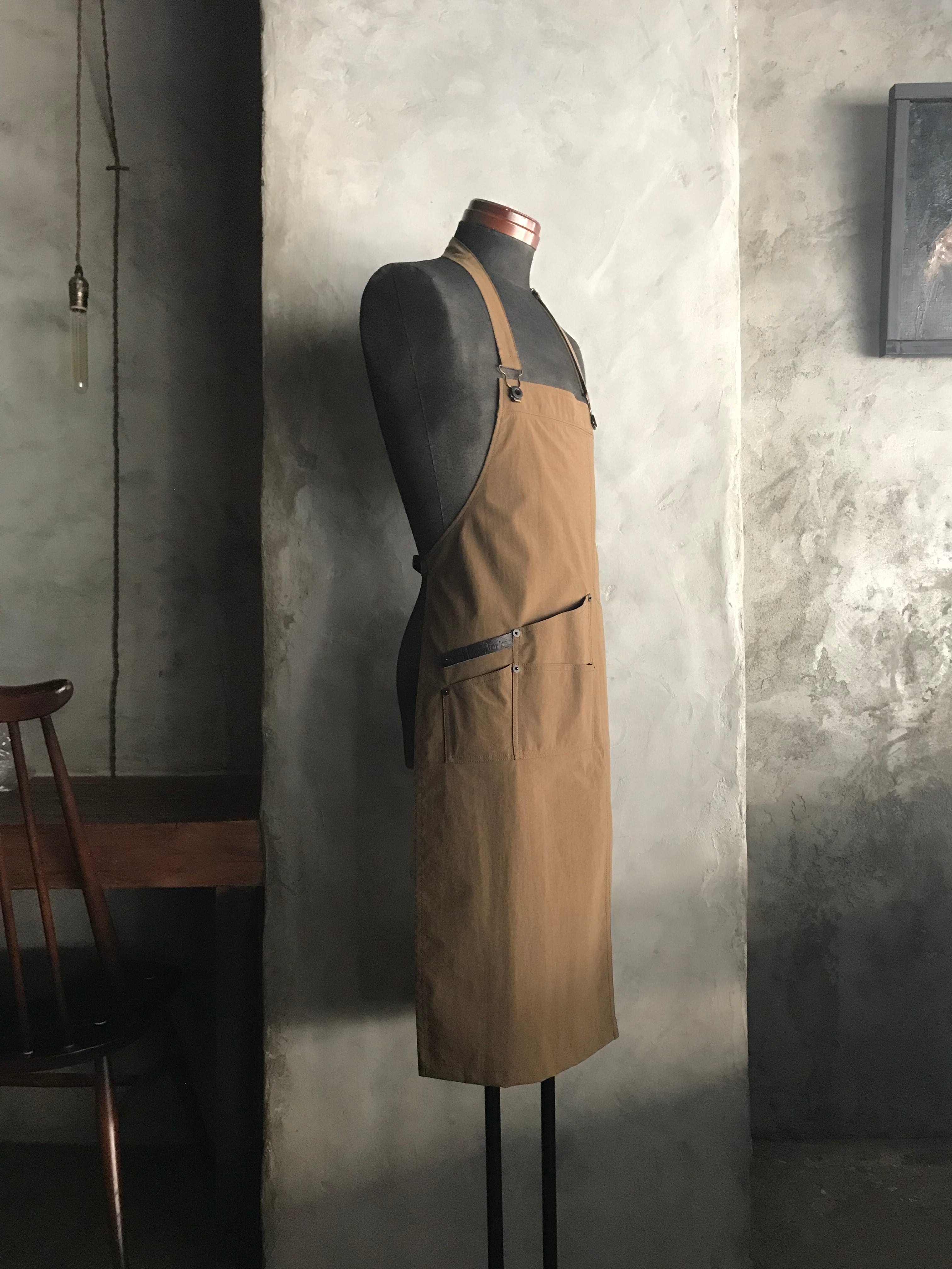 新品未使用品　mountain Research カーキ　エプロン　ダック地 ツイル 無地タスキエプロン カーキ | 作業着・作業服・安全靴 通販