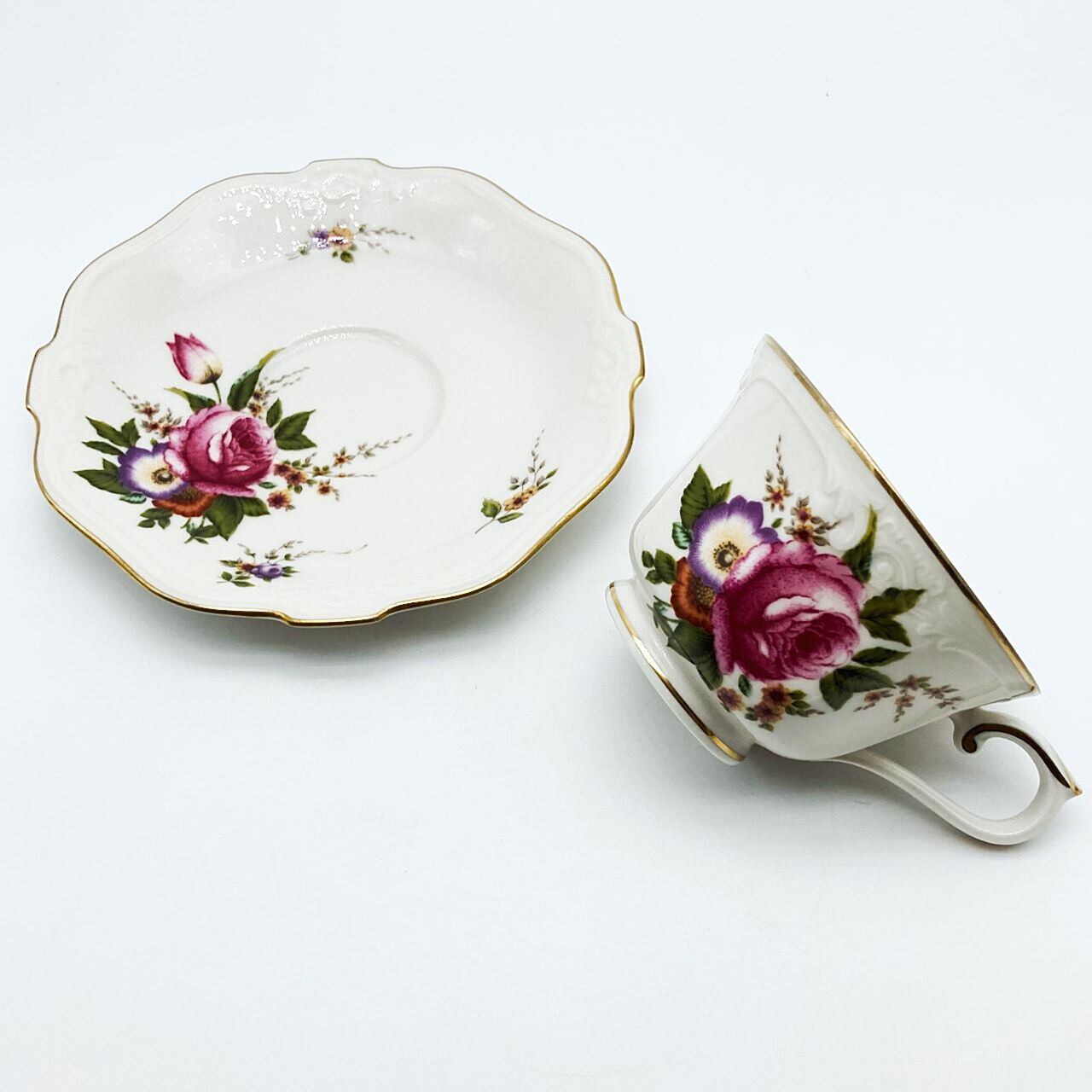 ノリタケ Noritake スタジオコレクション 花柄 ピンクフラワー 金彩 ...