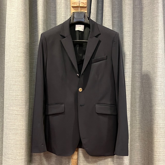 HERMES STRETCH NYLON NAVY JACKET《48》