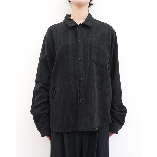 [ Professor.E ](プロフェッサーイー) 26FW-PE-LSH-02 Repaired Flannel Shirt