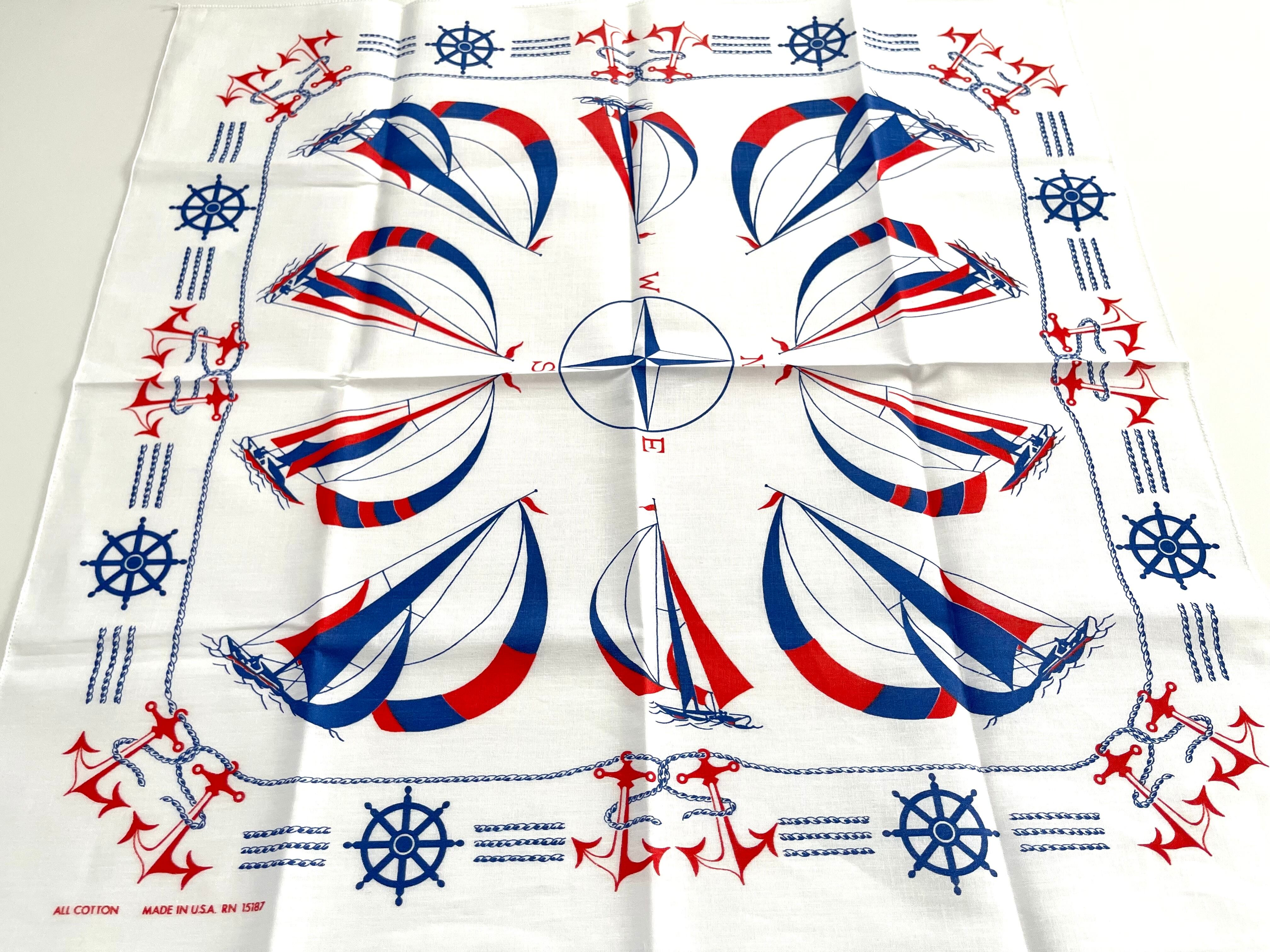 Deadstock】RN15187 ホワイトマリン ヴィンテージバンダナ | swallows