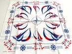 【Deadstock】RN15187 ホワイトマリン　ヴィンテージバンダナ