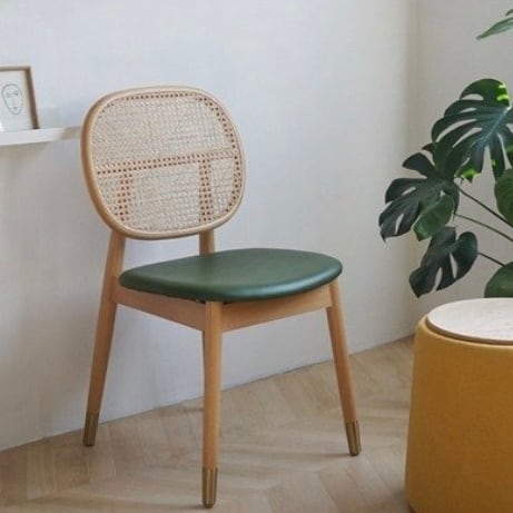 rattan around chair 3colors / おしゃれなカラー ラタン アラウンド チェア 椅子 韓国 北欧