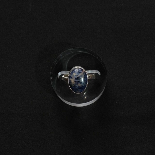 Mexican Jewelry/Silver950 ソーダライトリング/ストーンリング/軽研磨仕上げ