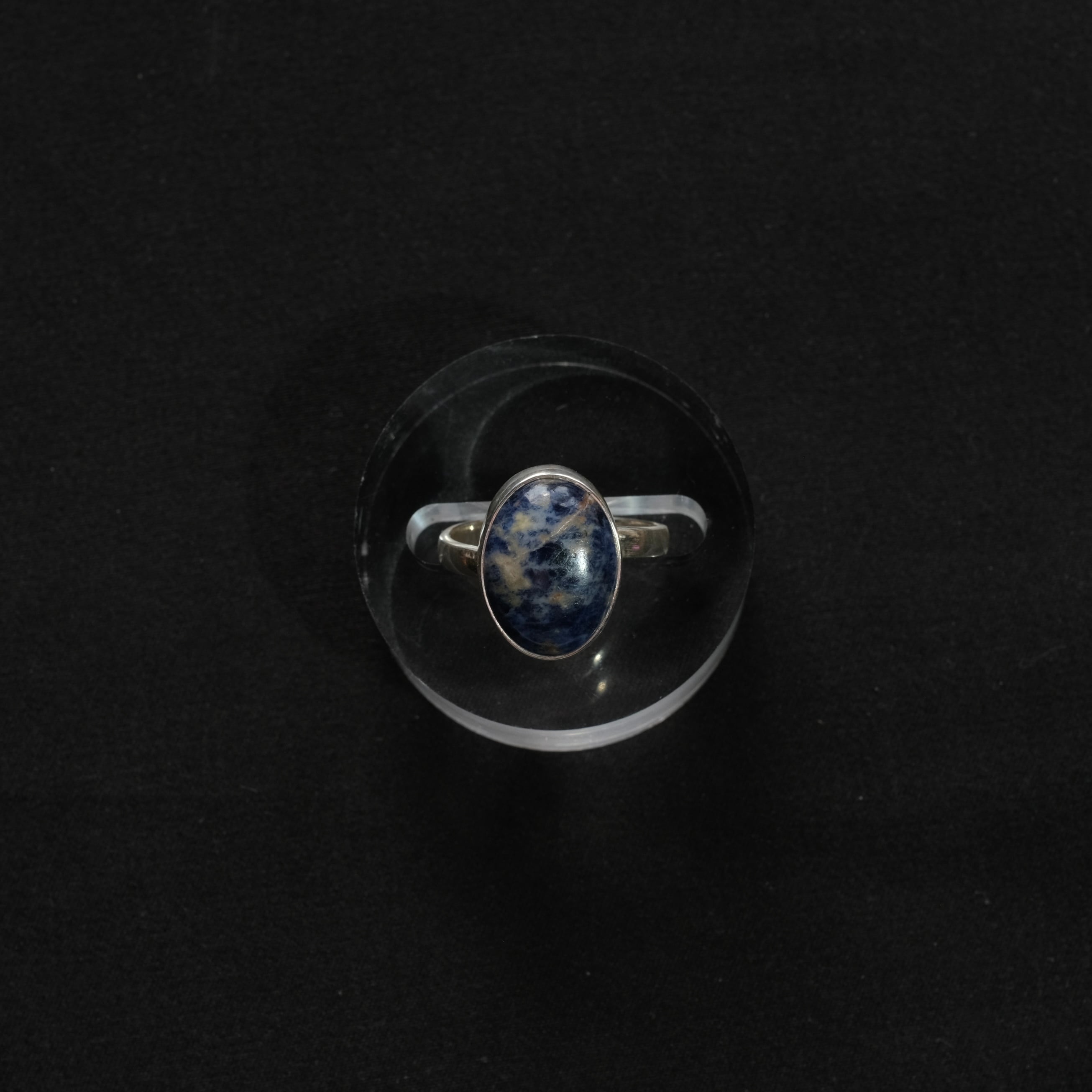 Mexican Jewelry/Silver950 ソーダライトリング/ストーンリング/軽研磨仕上げ