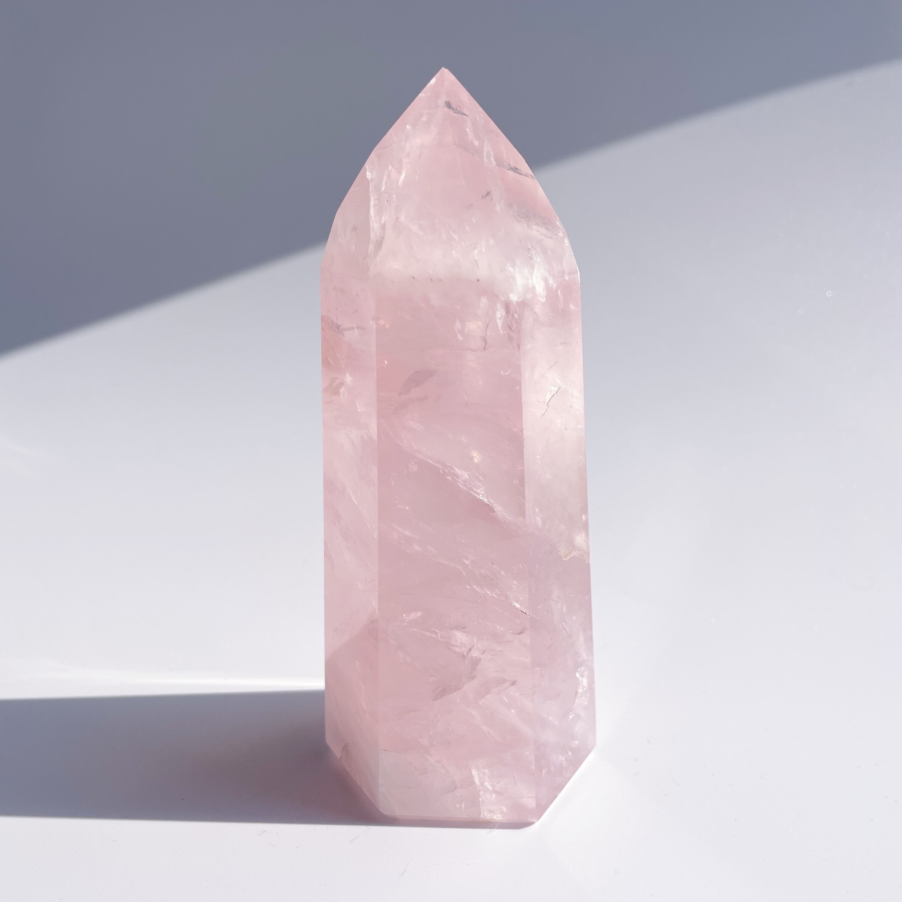 ローズクォーツタワー 06◇Rose Quartz Tower◇天然石・鉱物