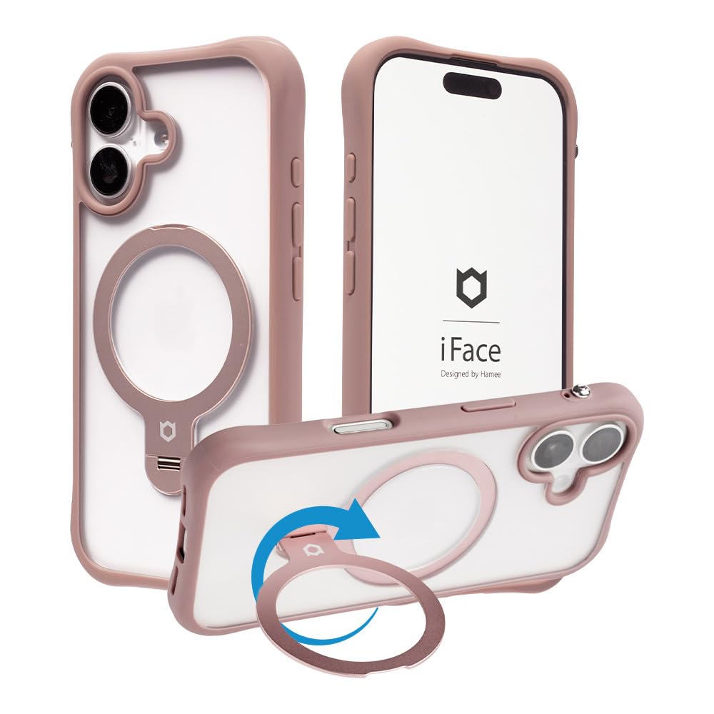 iFace Leany iPhone 17 対応 MagSynq スタンドケース (モカベージュ)