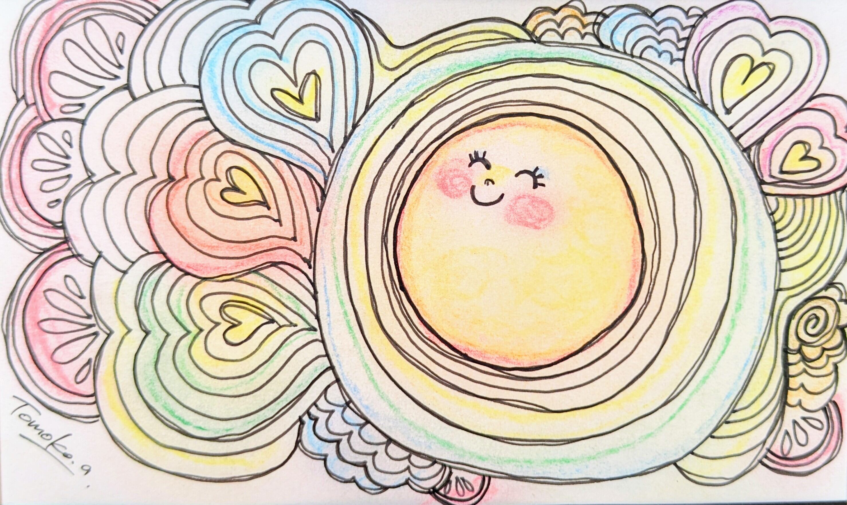 TOYAMAde. y10a4 【YORU】絵画 1点ものアート イラスト 【公式通販】