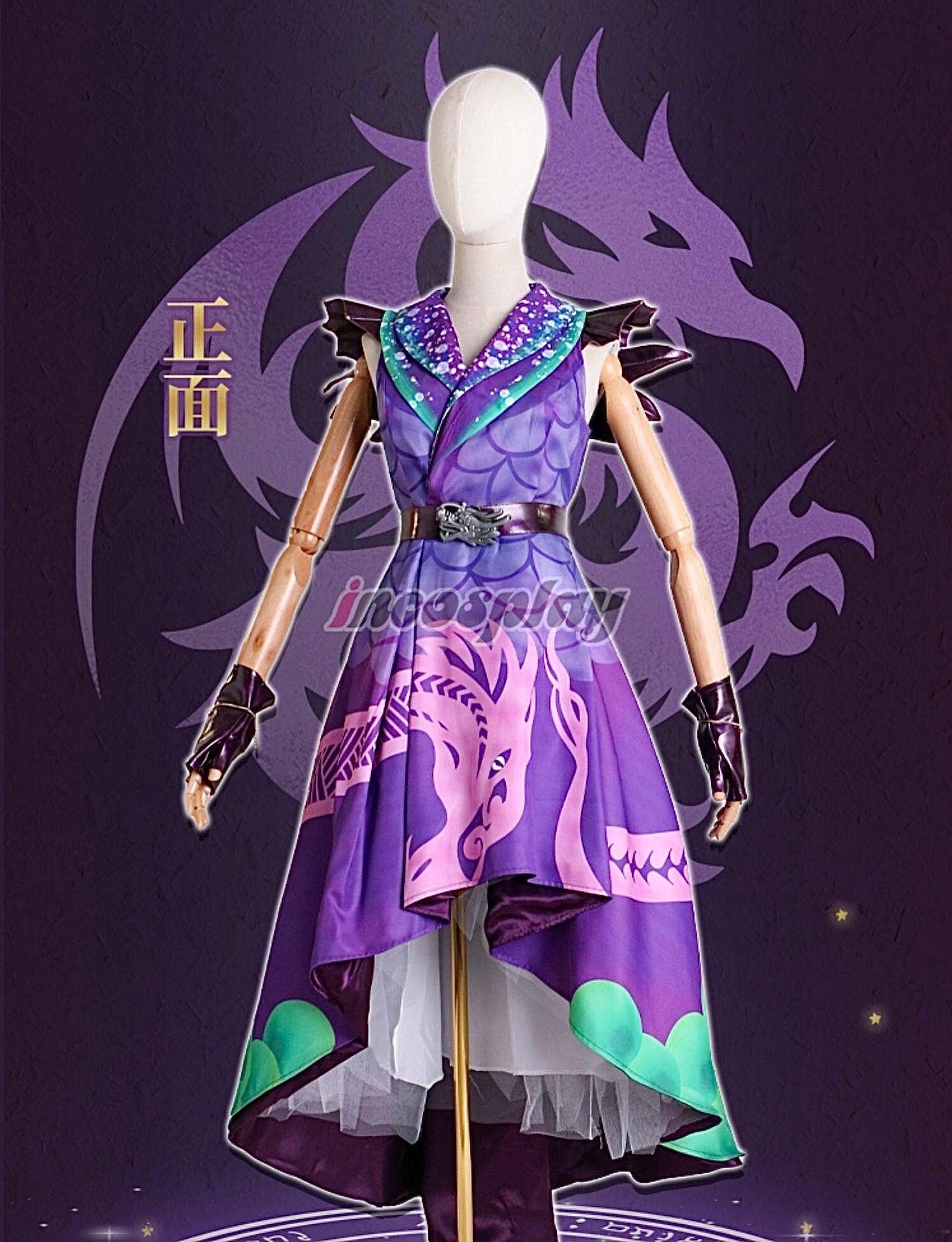 ディズニー ディセンダント3 マル・バーサ コスプレ衣装 Dハロ ドレス