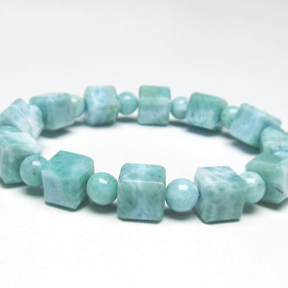 ラリマー ブレスレット 7mm 一点物 111-34397