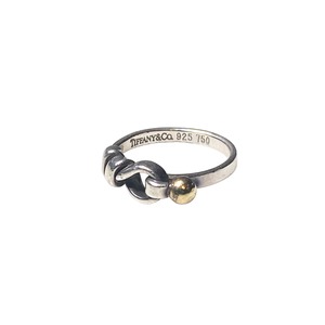 vintage TIFFANY silver × k18 coil design “Hook&Eye” ring