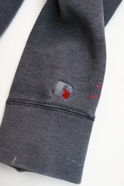 Russell Athletic gray damaged hoodie