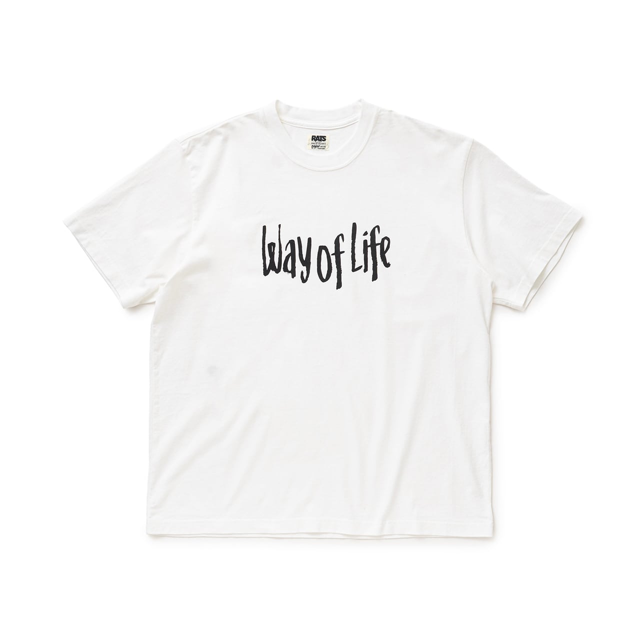 Tシャツ / RATS(ラッツ) / WAY OF LIFE TEE(WHITE)(26'RT-0601)