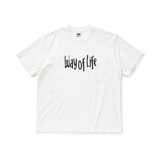 Tシャツ / RATS(ラッツ) / WAY OF LIFE TEE(WHITE)(26'RT-0601)