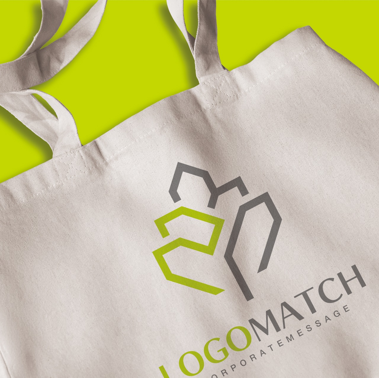 スタイリッシュな枝葉のロゴ