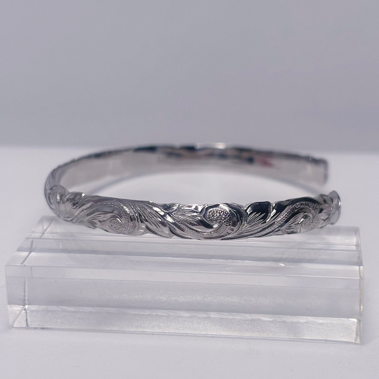 Heritage Bangle-Silver-